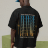 back view mockup of a man wearing an oversized tee m26648 2 3