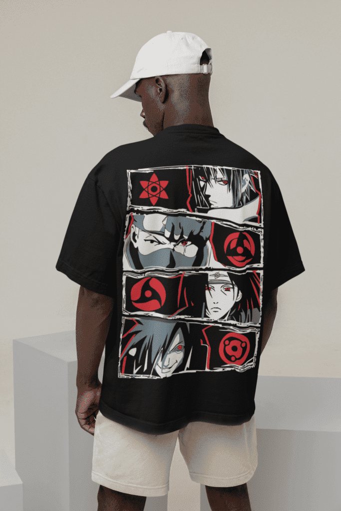 back view mockup of a man wearing an oversized tee m26648 3