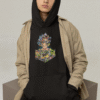 mockup of a man covering his hair with his pullover hoodie m26663