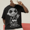 mockup of a man wearing a wide t shirt at a studio m26233 7