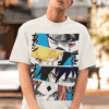 mockup of a man wearing an oversized t shirt and sunglasses m25272