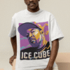 mockup of a serious man wearing an oversized tee and a dad hat at a studio m26647 3