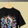 oversized round neck t shirt mockup featuring a wooden hanger m389153