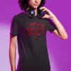 bella canvas tee mockup of a man wearing headphones at a studio m28487