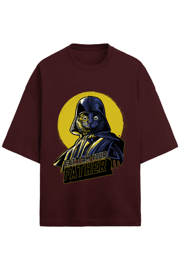 Cat Vader Unisex Terry Oversized T-Shirt - Image 5