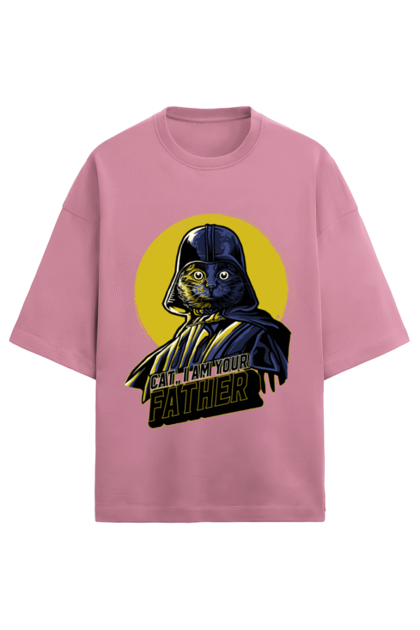 Cat Vader Unisex Terry Oversized T-Shirt - Image 2