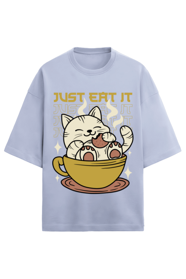 Hungry Cat Terry Oversized T-Shirt - Image 4