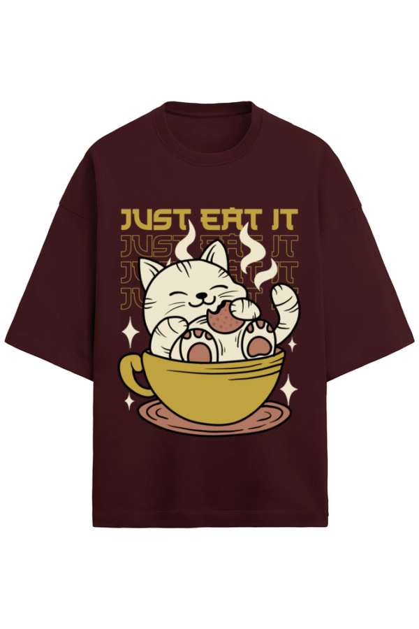 Hungry Cat Terry Oversized T-Shirt - Image 5