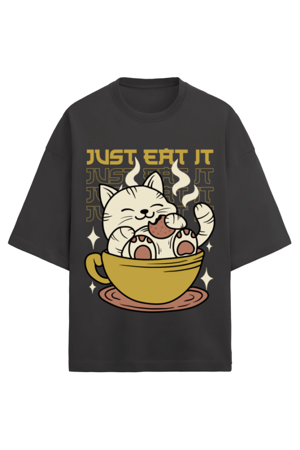Hungry Cat Terry Oversized T-Shirt - Image 7