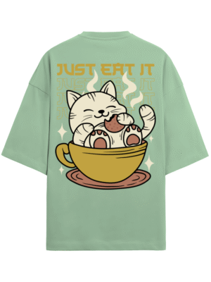 Cat Unisex Terry Oversized T-Shirt