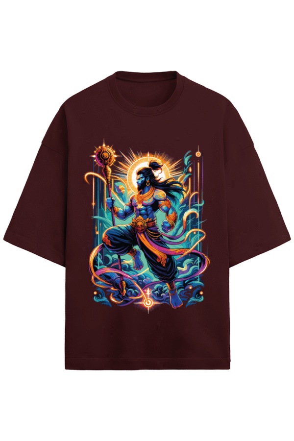 Angry Hanuman Unisex Terry Oversized T-Shirt