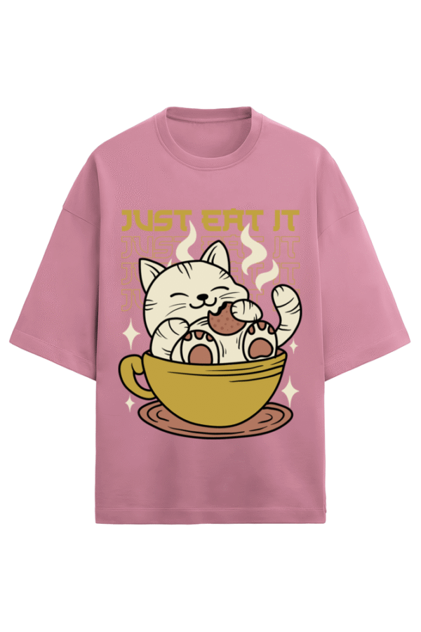 Hungry Cat Terry Oversized T-Shirt - Image 2