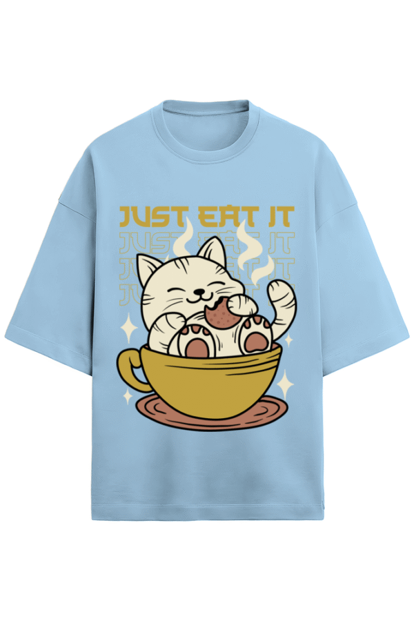 Hungry Cat Terry Oversized T-Shirt - Image 3