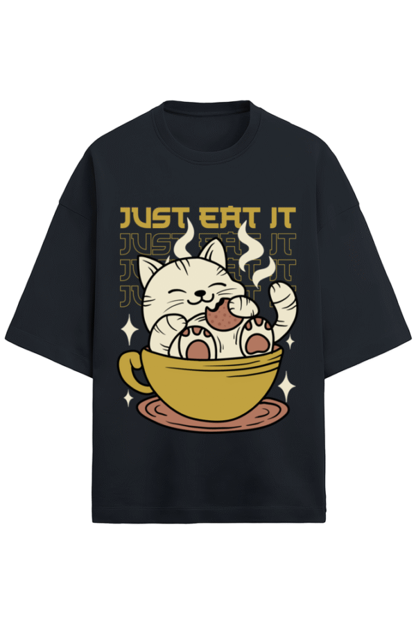 Hungry Cat Terry Oversized T-Shirt - Image 6