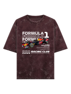 Max Verstappen F1 Acid Wash T-Shirt - Champion Oversized Tee