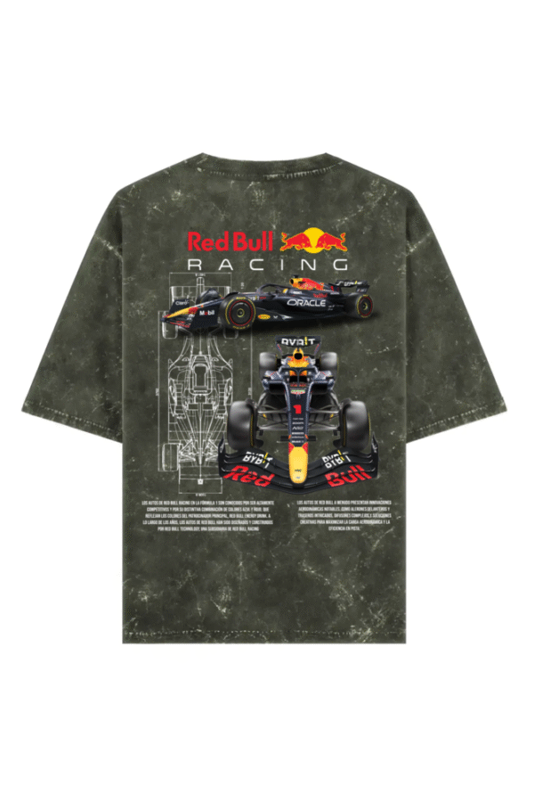Red Bull F1 Acid Wash Oversized T-shirt