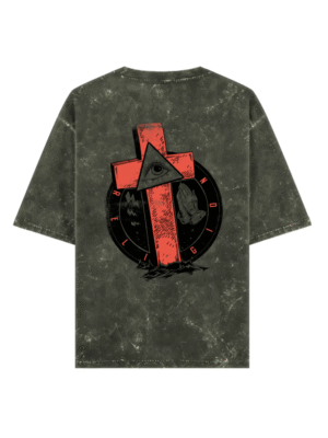 Religion Acid Wash Oversized T-Shirt