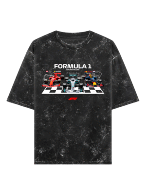 Formula 1 Acid Wash Oversized T-Shirt