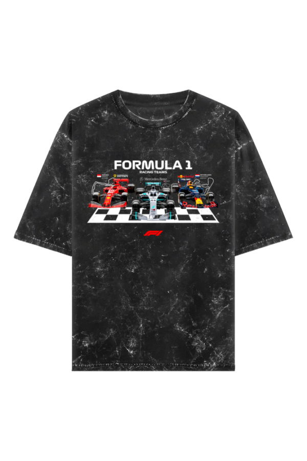 Formula 1 Acid Wash Oversized T-Shirt