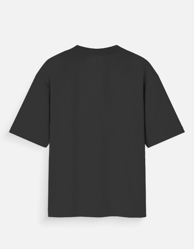 Metal Club Front Print Unisex Oversized Standard T-Shirt - Image 3